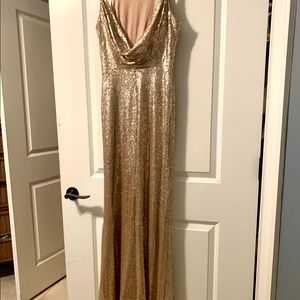 Rose Gold Sequin Dress LuLu’s M